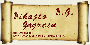 Mihajlo Gagrčin vizit kartica